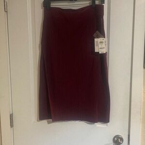 Bar III Burgundy Pencil Skirt